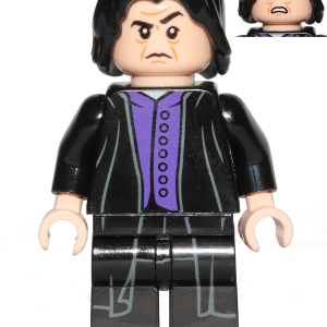 Professor Severus Snape - Dark Purple Shirt, Black Robes, Printed Legs, Shirt Tail