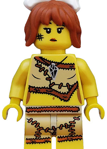 Cave Woman, Series 5 (Minifigure Only without Stand and Accessories)