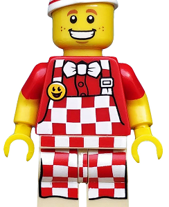 Hot Dog Vendor, Series 17 (Minifigure Only without Stand and Accessories)