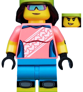 Mountain Biker, Series 19 (Minifigure Only without Stand and Accessories)