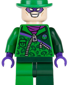 The Riddler - Green and Dark Green Zipper Outfit